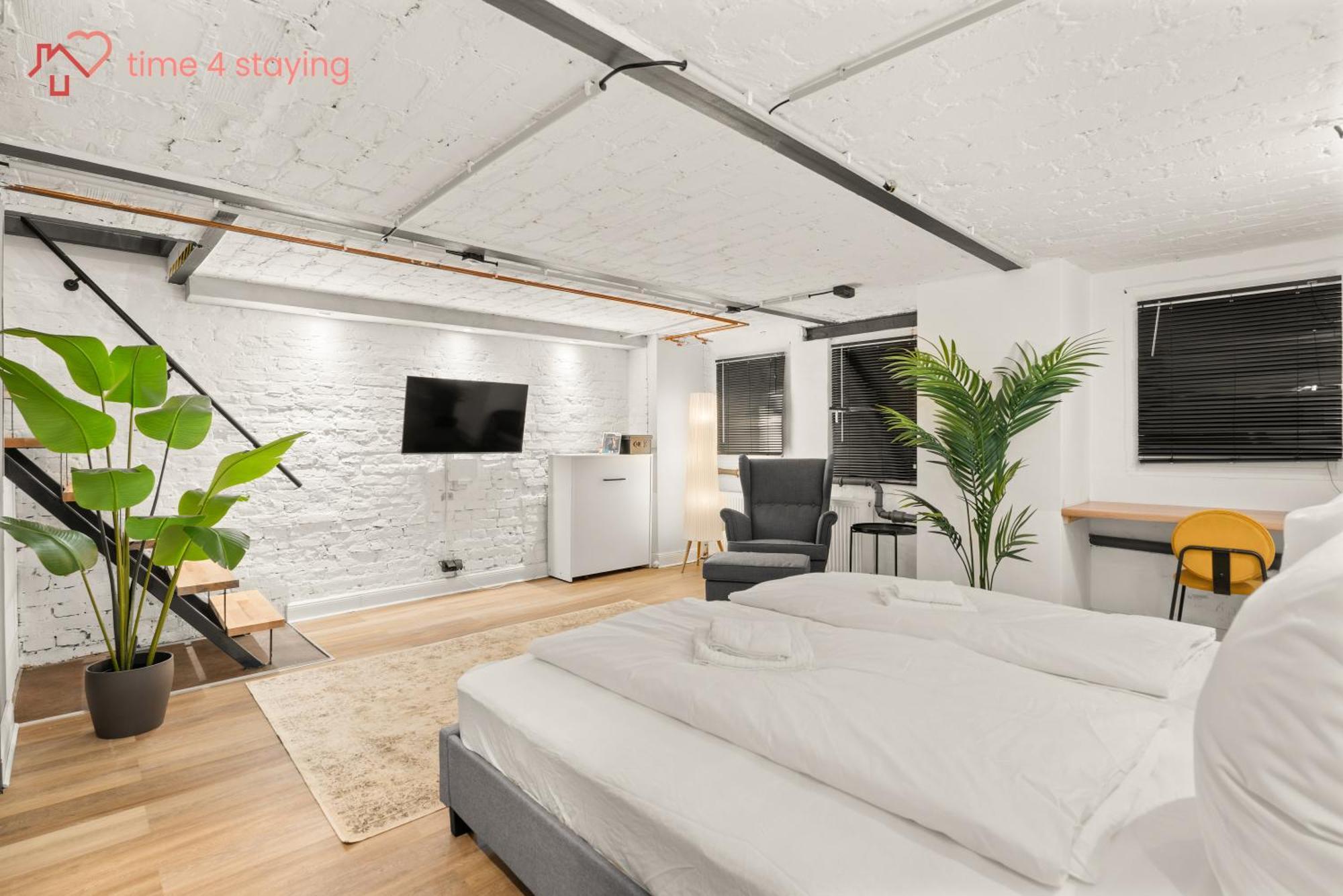 Appartement Time4staying 2 Sz Mit Terrasse Nahe Kudamm, Icc & Zoo Berlijn