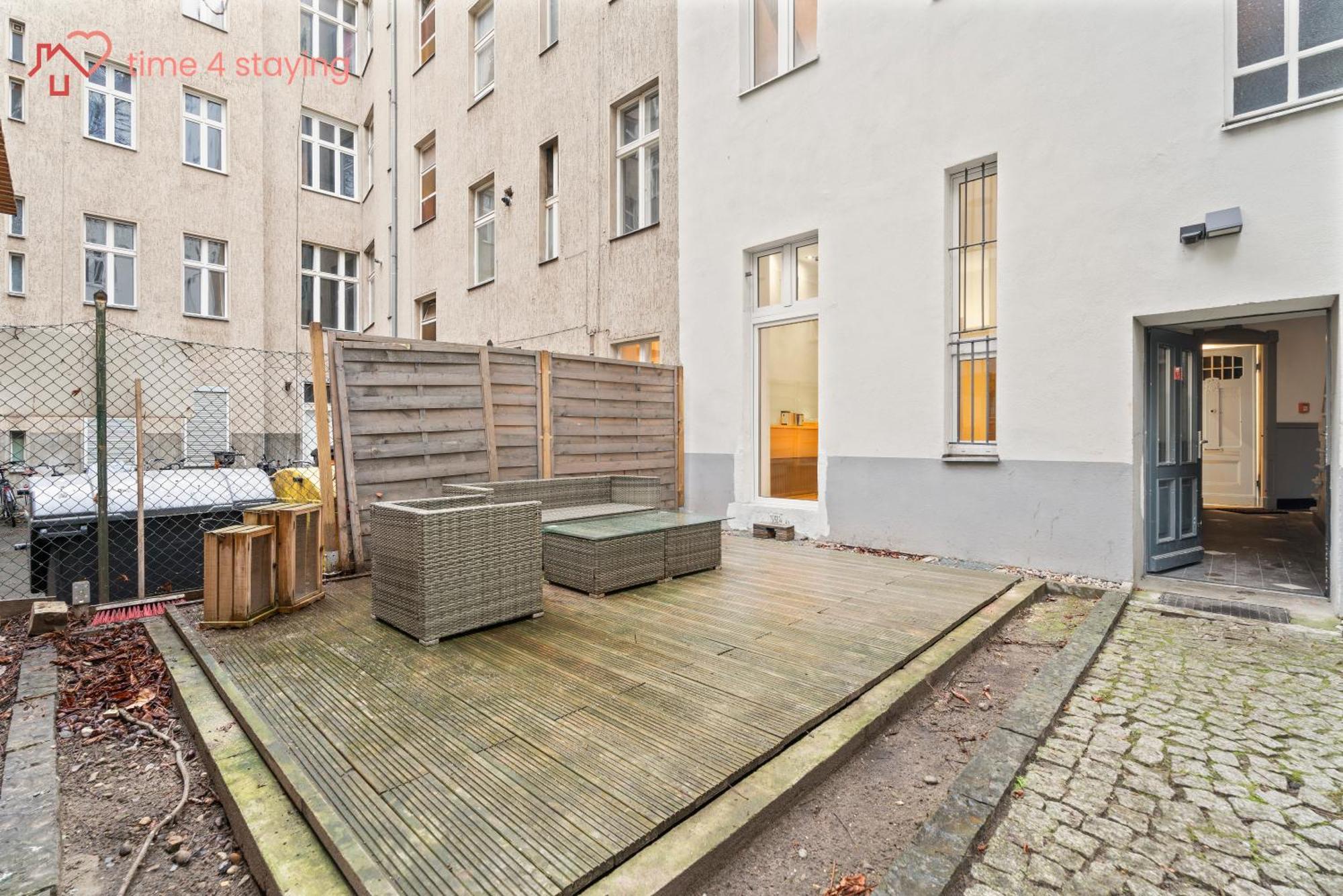 Appartement Time4staying 2 Sz Mit Terrasse Nahe Kudamm, Icc & Zoo Berlijn